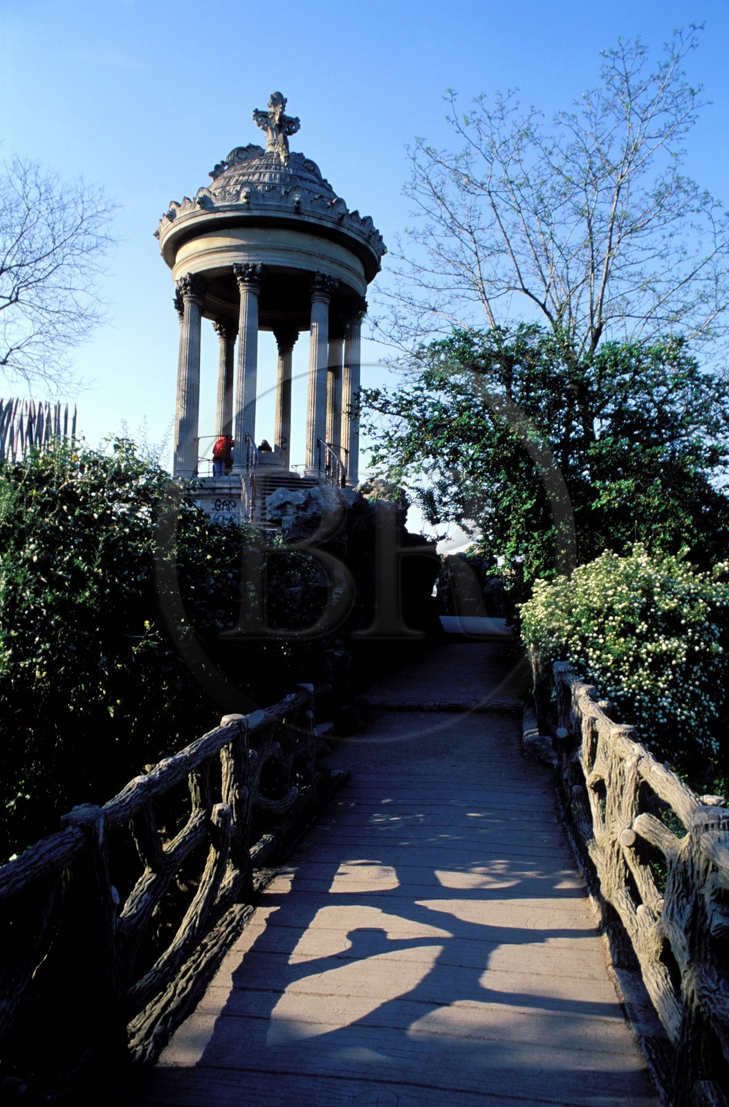 France, Paris (75), rotonde du parc des Buttes Chaumont