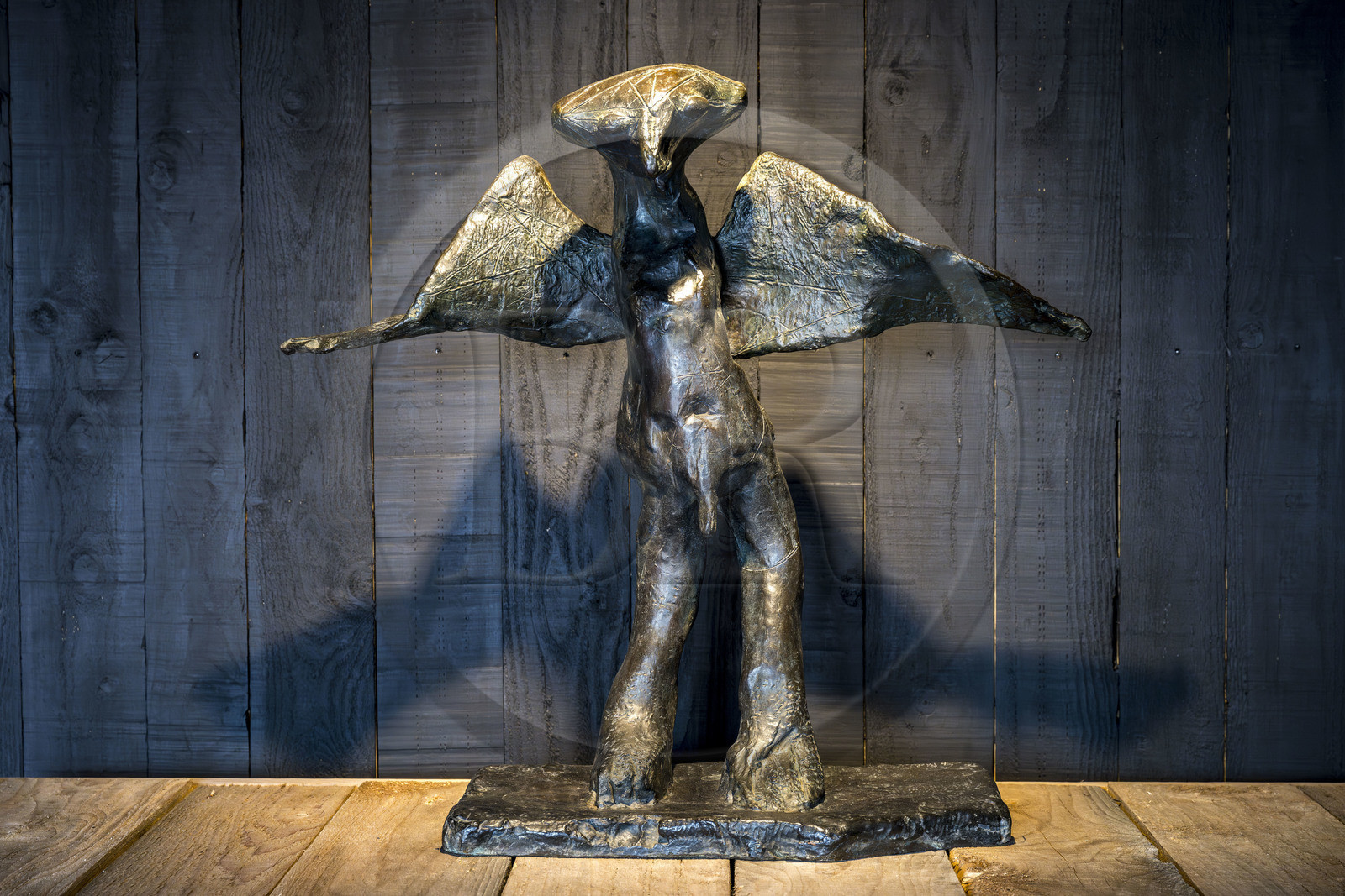 France, Bouches-du-Rhône (13), Marseille, quartier des Goudes, La Friche de l'Escalette, sculptures de l'artiste Germaine Richier