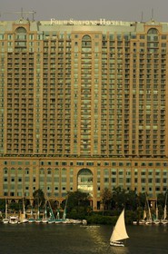 Egypt, Cairo, the Four Seasons Hotel on the Nile side
