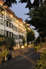 Switzerland, Canton Basel-Stadt, Basel, Little Basel district on the right bank of the river Rhine