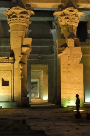 Egypt, Upper Egypt, Nile Valley, Kom Ombo Temple dedicated to Sobek, the god with a crocodile's head