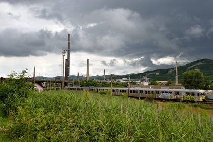 Romania, Transylvania, Copsa Mica, the city is known as one of the most polluted cities in Europe until the 1990s due to emissions of two factories closed today