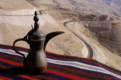 Jordan, the King's Road in the Moab mountains overhanging the Dead Sea