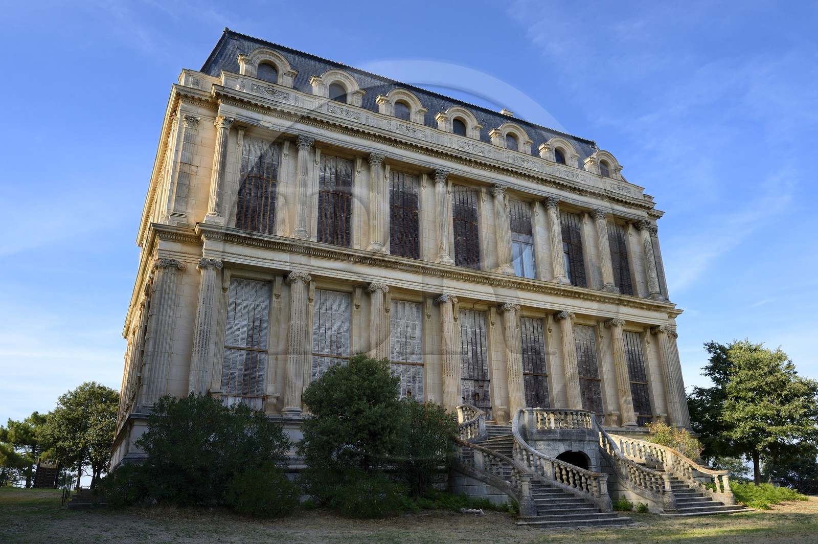 France, Corse-du-Sud (2A), Ajaccio, Chateau de la Punta de la famille Pozzo di Borgo vers Villanova construit avec les pierres du château des Tuileries