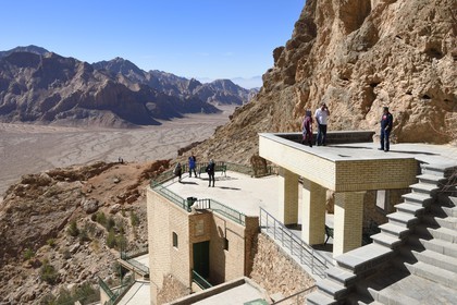 Iran, Yazd province, Chak Chak fire temple home of one of the most sacred mountain shrines of Zoroastrianism