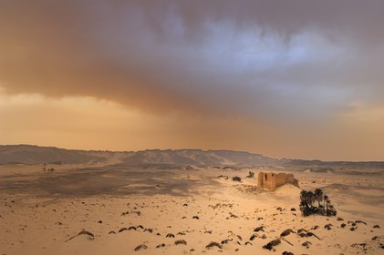 Egypte, désert libyque, forteresse de Ain el-Labakha à l' est de Kharga