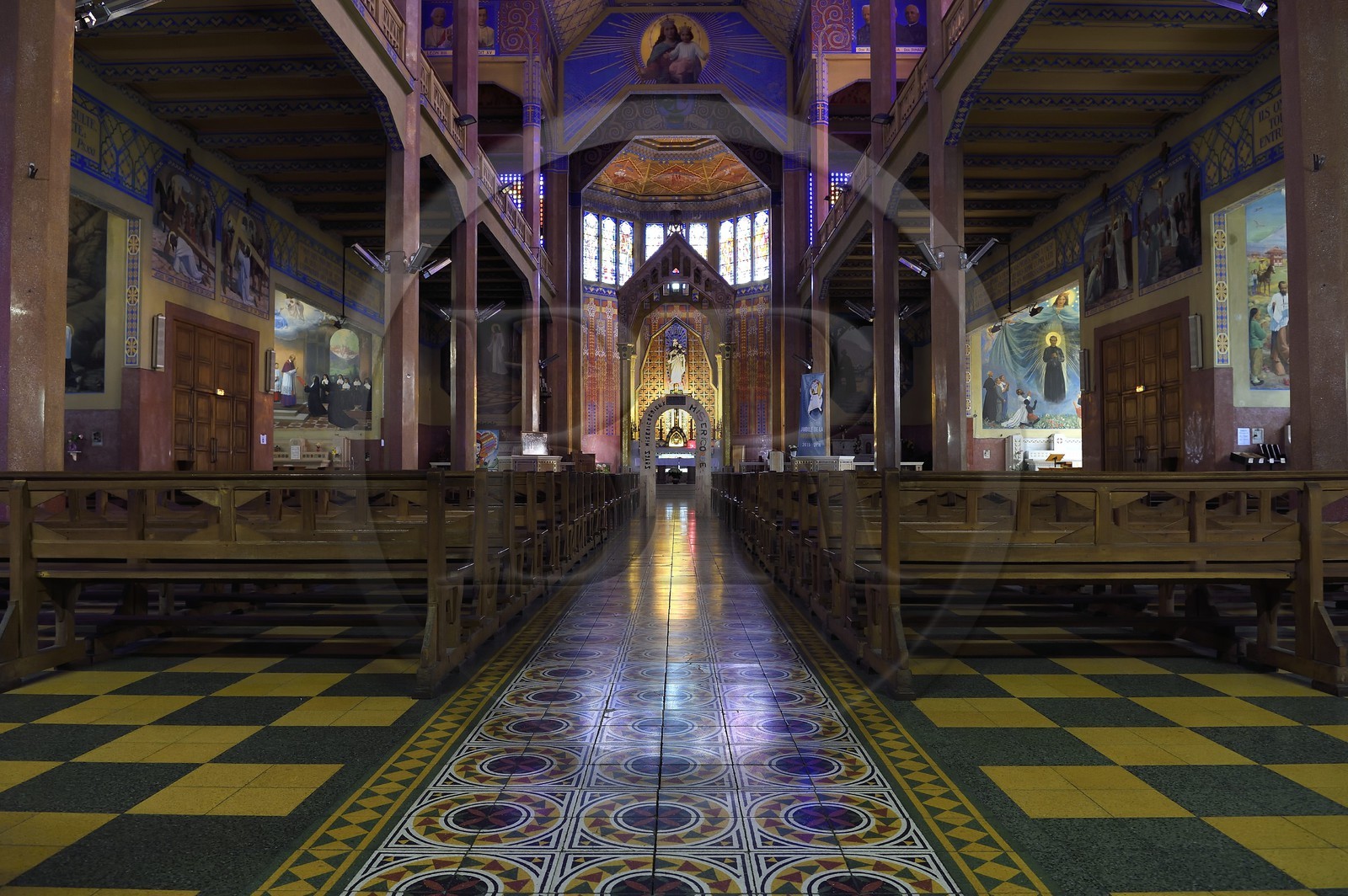 France, Alpes-Maritimes (06), Nice, l’église Notre-Dame-Auxiliatrice de style Art déco