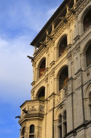 France, Loir et Cher, Loire Valley listed as World Heritage by UNESCO, Chateau de Blois, facade of the Loges in Francois I Wing