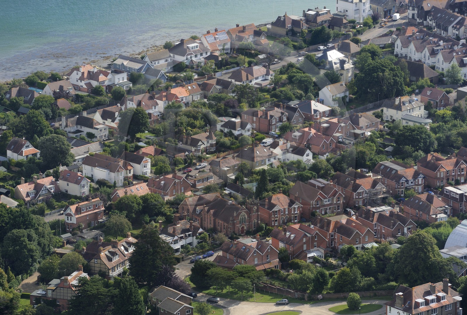Royaume-Uni, Angleterre, Hampshire, Ile de Wight, Bembridge (vue aérienne)