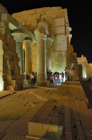 Egypt, Upper Egypt, Nile Valley, Kom Ombo Temple dedicated to Sobek, the god with a crocodile's head
