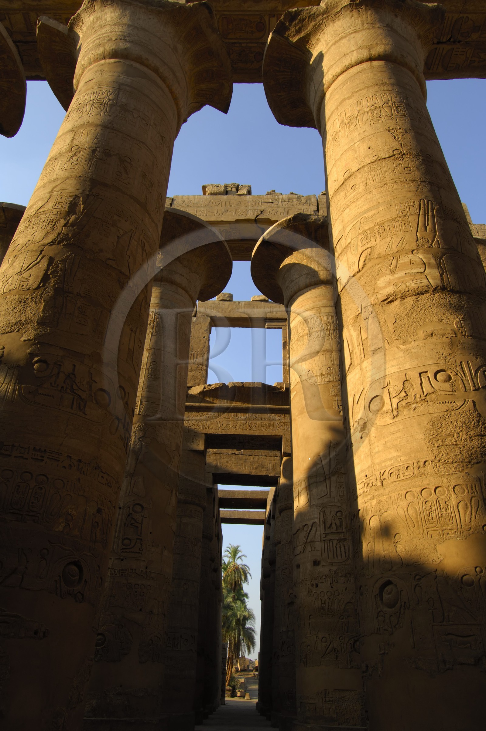 Egypte, Haute Egypte, vallée du Nil, Louxor, Karnak, classé Patrimoine Mondial de l'UNESCO, Grande Salle Hypostyle