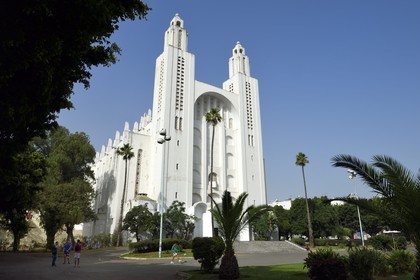 Maroc, Casablanca, église du Sacré-Coeur, architecte Paul Tournon (réalisée entre 1930 et 1953)
