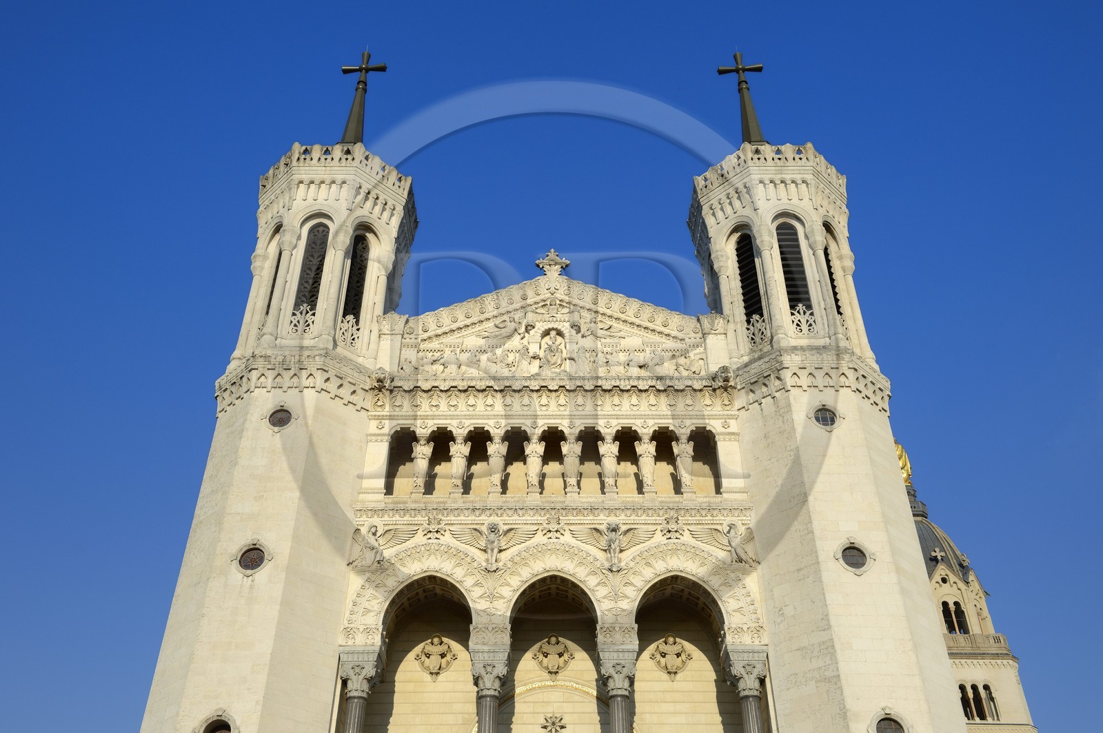 France, Rhône (69), Lyon, site historique classé Patrimoine Mondial de l'UNESCO, Basilique Notre Dame de Fourvière
