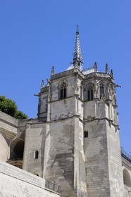 France, Indre et Loire, Amboise, Loire Valley listed as World Heritage by UNESCO, Chapel of Saint-Hubert on the ramparts