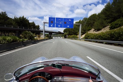 France, Alpes-Maritimes, toll on the A8 motorway also called La Provencale
