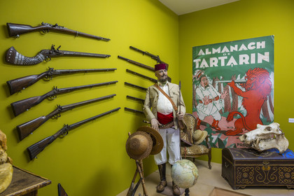 France, Bouches du Rhone, Tarascon, Les Cordeliers-Museum of Art and History, a space paying tribute to the author Alphonse Daudet and his intrepid character Tartarin