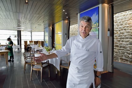 France, Haute Loire, Saint Bonnet le Froid, Régis and Jacques Marcon 3-star restaurant, chef Jacques Marcon
