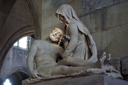 France, Meuse, Etain, St. Martin's Church, Pieta attributed to the sculptor Ligier Richier (16th century)