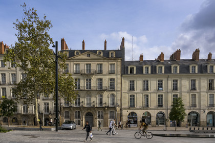 France, Loire Atlantique, Nantes, in the center investment building known as the Temple of Taste, a former private mansion at 16 allée Duguay-Trouin built in 1753 by the architect Pierre Rousseau for the shipowner Guillaume Grou