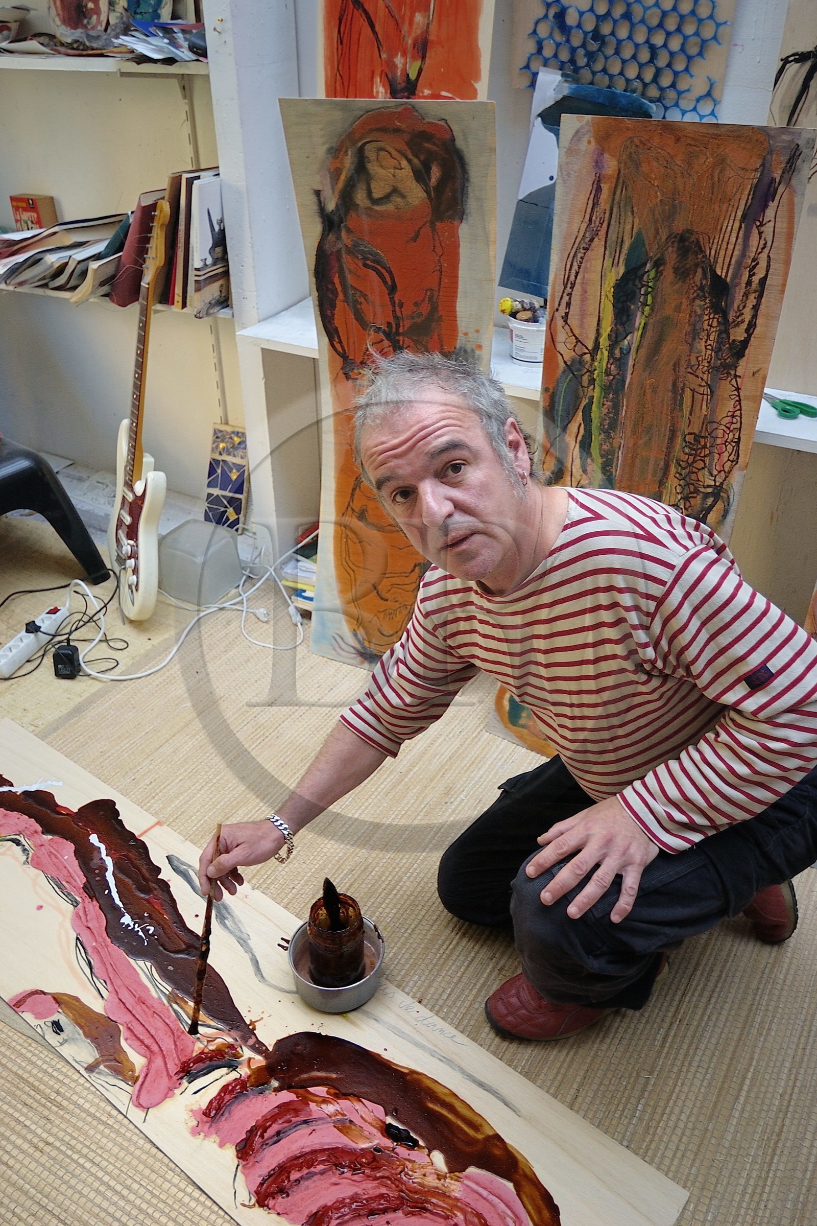 France, l'artiste peintre Michel Pelloille