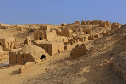 Egypte, Haute Egypte, désert libyque, oasis de Kharga, nécropole copte de Bagawat du IIe au VIIe siècle après JC