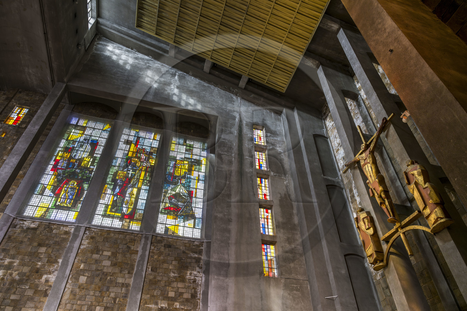 France, Finistère (29), Brest, l'église Saint-Louis de Brest construite entre 1953 et 1958
