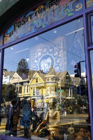 United States, California, San Francisco, formerly Hippie district of Haight-Ashbury, corner of Masonic and Haight Street