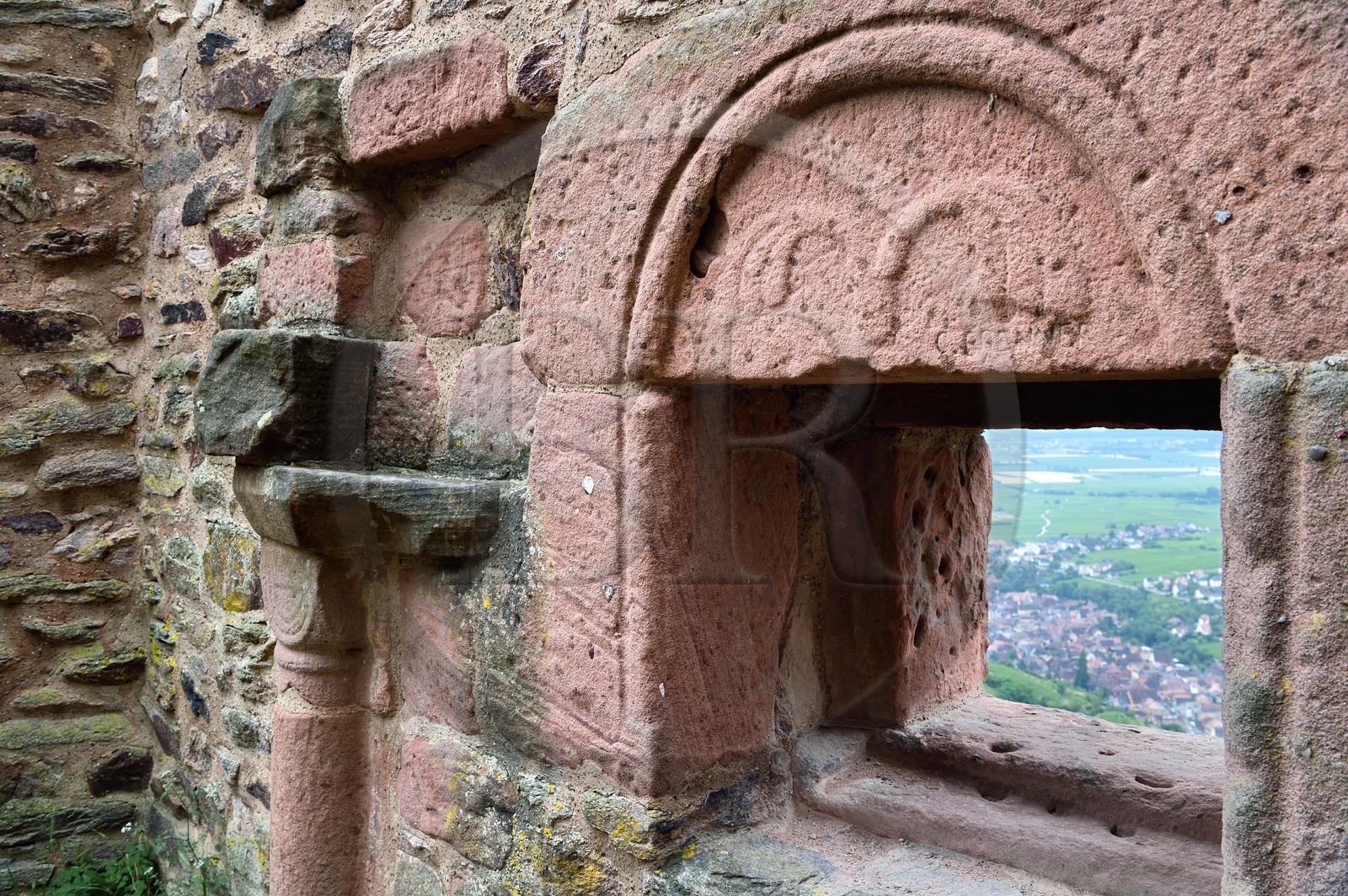 France, Haut-Rhin (68), Route des vins d'Alsace, Ribeauvillé, chateau Saint-Ulrich