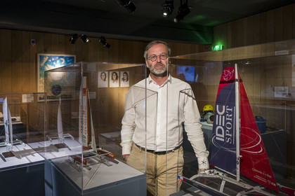 France, Finistère, Brest, the National Maritime Museum in the castle, the curator Jean-Yves Besselièvre
