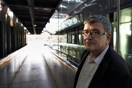 France, Bouches-du-Rhône (13), Marseille, MuCEM (Musée des civilisations de l'Europe et de la Méditerranée) par les architectes Rudy Ricciotti et R. Carta, son directeur Jean-François Chougnet