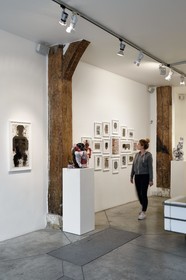France, Paris, Galerie Christian Berst, international art brut gallery, exhibition of the artist Michel Nedjar