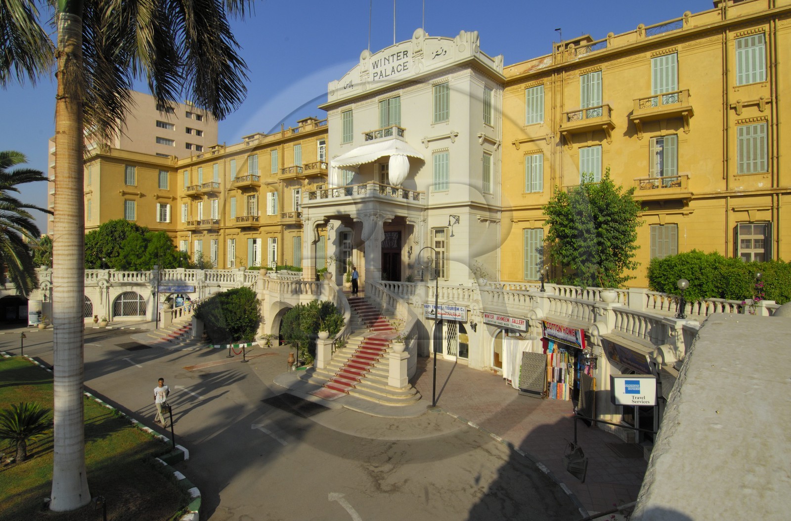 Egypte, Haute Egypte, vallée du Nil, Louxor, l'hotel Old Winter Palace Egypte, Haute Egypte, vallée du Nil, Louxor, l'hotel Old Winter Palace