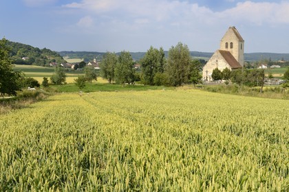 France, Haut Rhin, Sundgau, Oltingue, Saint-Martin-des-Champs church