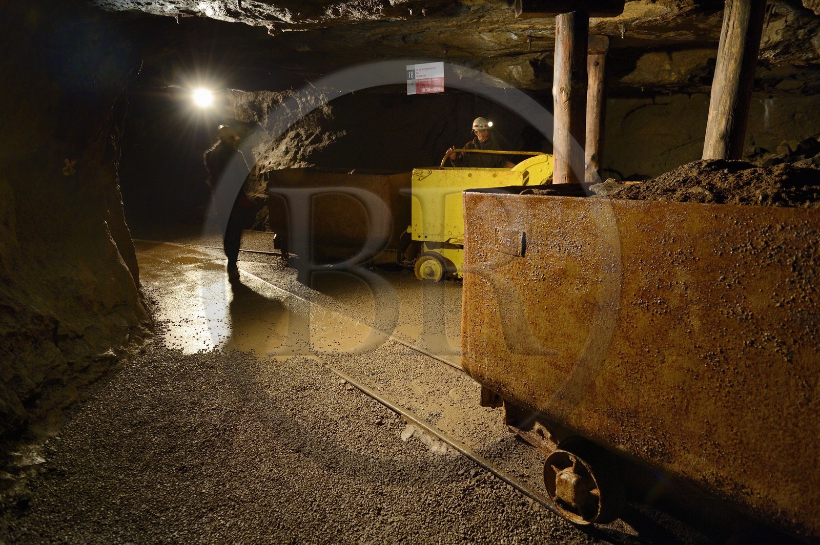 France, Moselle (57), Vallée de la Fensch, Neufchef, Antoine Bach a passé 36 années sous terre en temps que porion (maître mineur) dans les galeries de l'ancienne mine de fer de Hayange