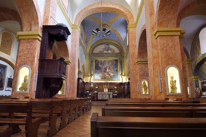 France, Var, Bormes les Mimosas, Saint Trophyme church