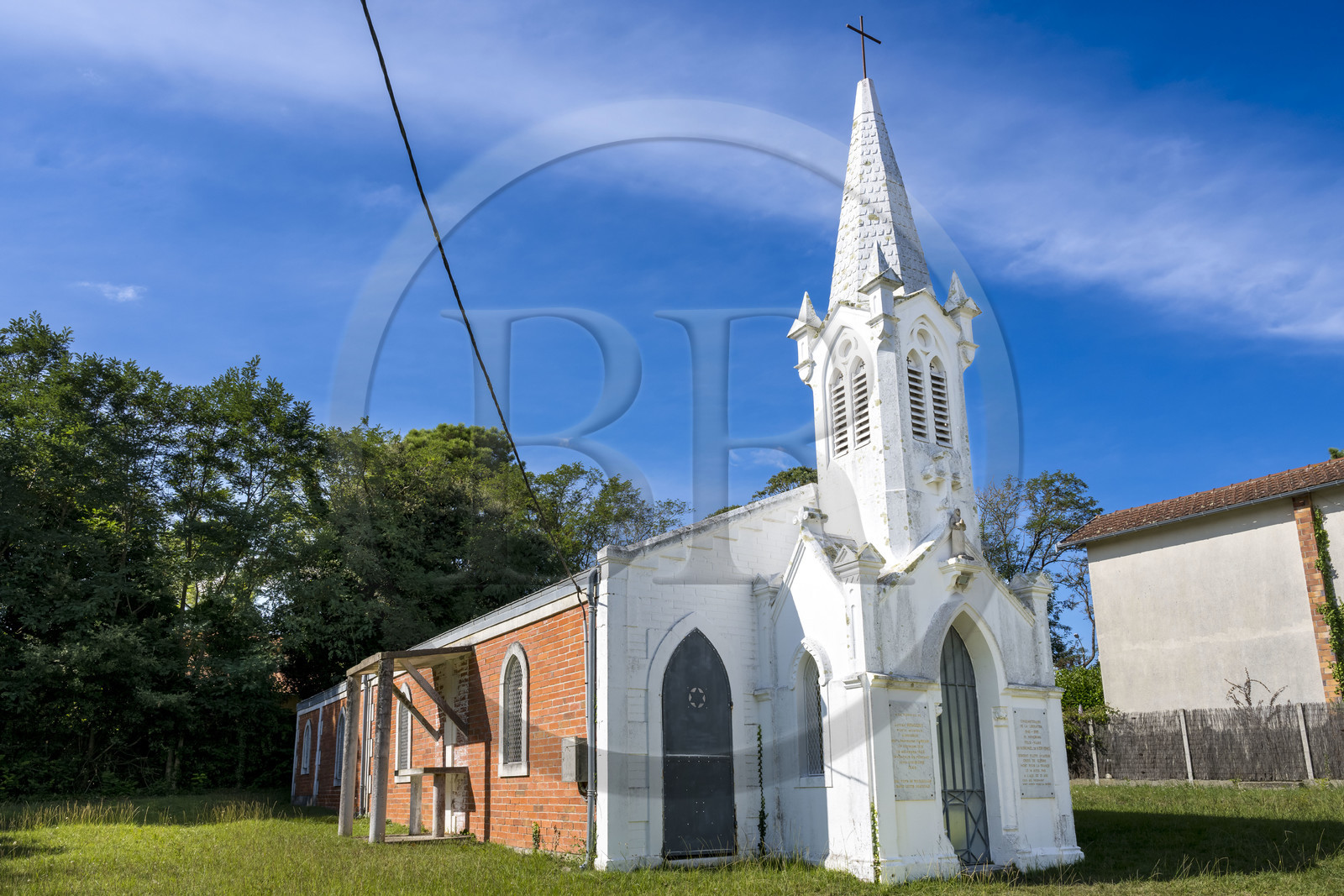 France, Charente-Maritime (17), région de Royan, Saint-Palais-sur-Mer, chapelle Notre-Dame-des-Aviateurs appelée Notre-Dame du Platin jusqu'en 1909
