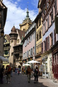 France, Haut-Rhin (68), Colmar, la maison Pfister de style Renaissance (1537) dans la rue des Marchands