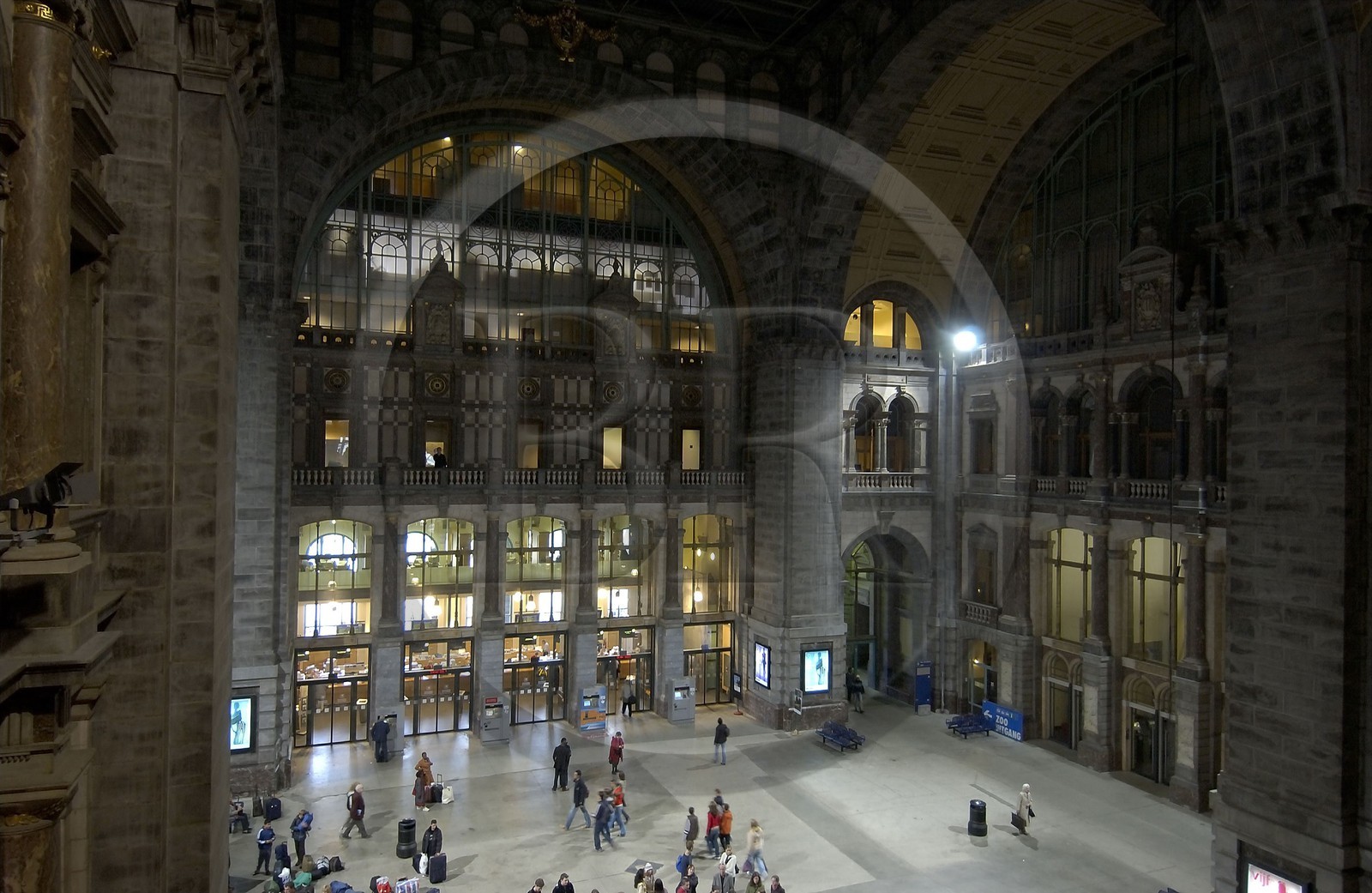 Belgique, Flandre, Anvers (Antwerpen), la gare centrale