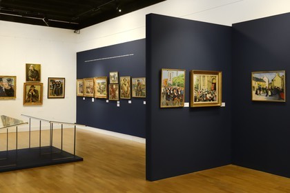 France, Finistere, Morlaix museum, temporary exhibition of the painter Pierre de Belay