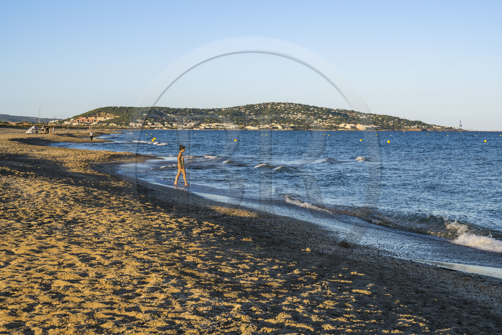 France, Hérault (34), Sète, plage du Lido, lieu dit des Trois Digues