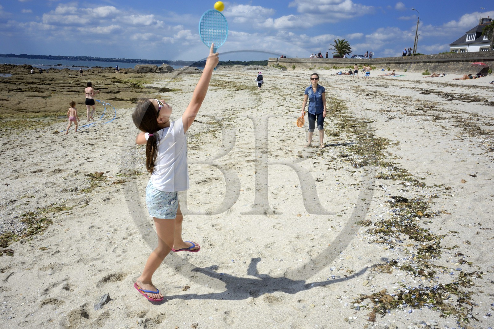 France, Finistère (29), Concarneau, plage de la Corniche