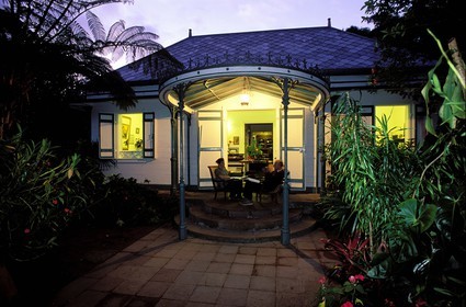 France, Ile de la Reunion (French overseas department), Cirque de Salazie, Hell Bourg village, labelled Les Plus Beaux Villages de France (The Most Beautiful Villages of France), typical and historical creole house Folio