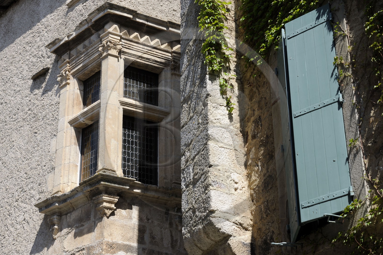 France, Aude (11), village de Caunes-Minervois, l'Hôtel Sicard (14è s.)