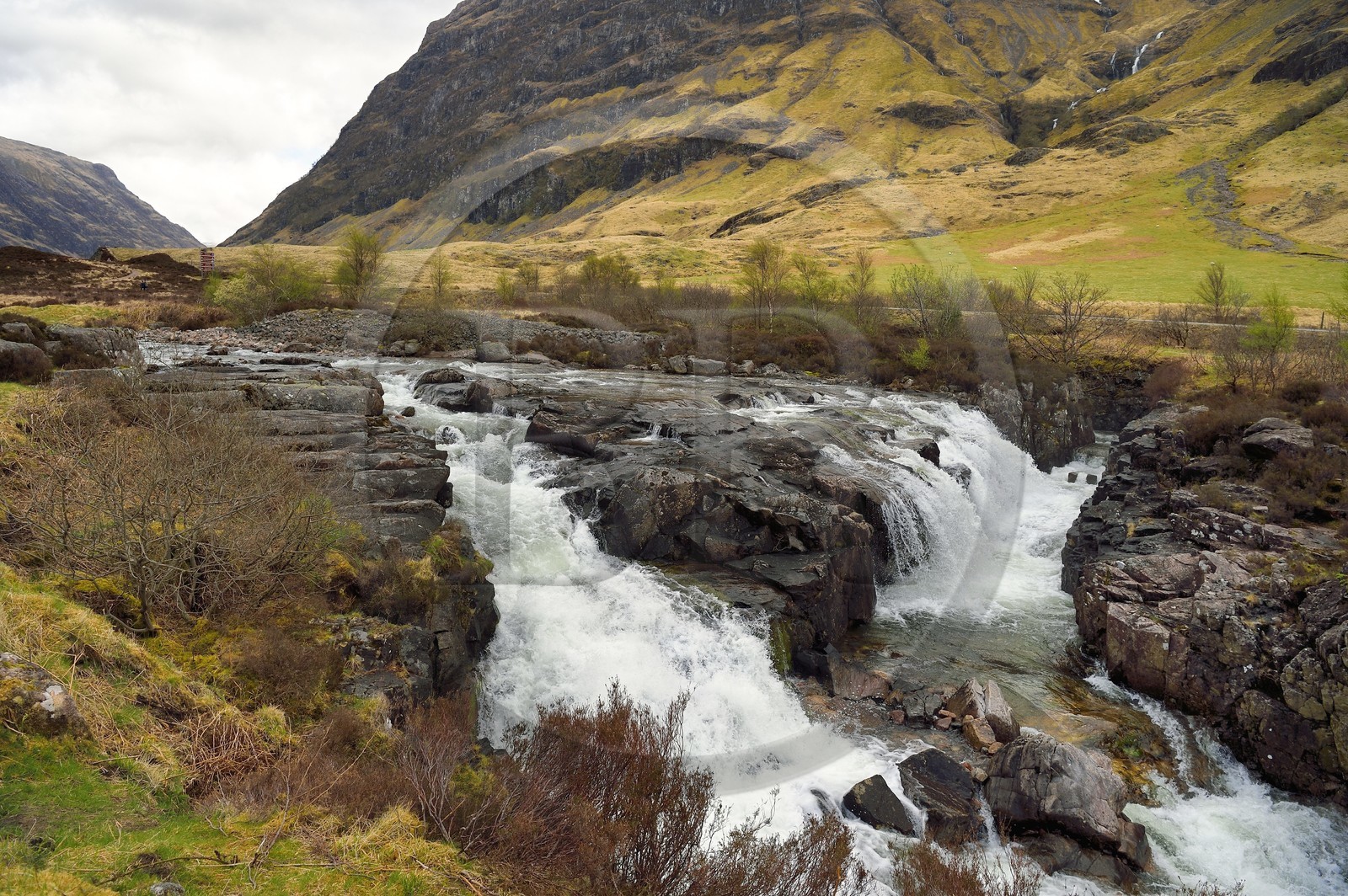 Royaume-Uni, Ecosse, Highland, Glencoe, la vallée de Glen Coe (lieu du massacre des Mac Donald par les Campbell)