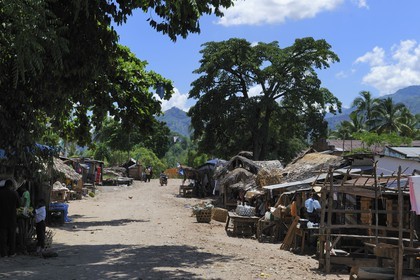 Tanzania, Morogoro district, Uluguru mountains, main street in the village of Matombo