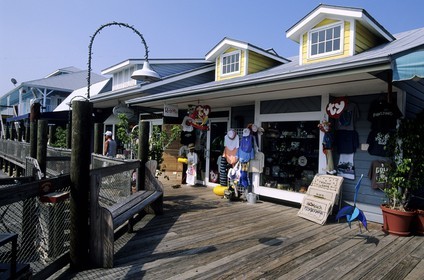 Etats-Unis, Floride, Naples, boutiques autour de la Marina
