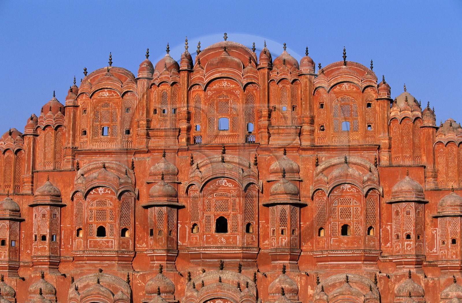 Inde, état du Rajasthan, Jaipur, le City Palace, le Hawa Mahal dit le Palais des vents