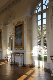 France, Yvelines, Chateau de Versailles, listed as World Heritage by UNESCO, the Grand Trianon, gallery exhibits 21 paintings of the Versailles Grove by Cotelle