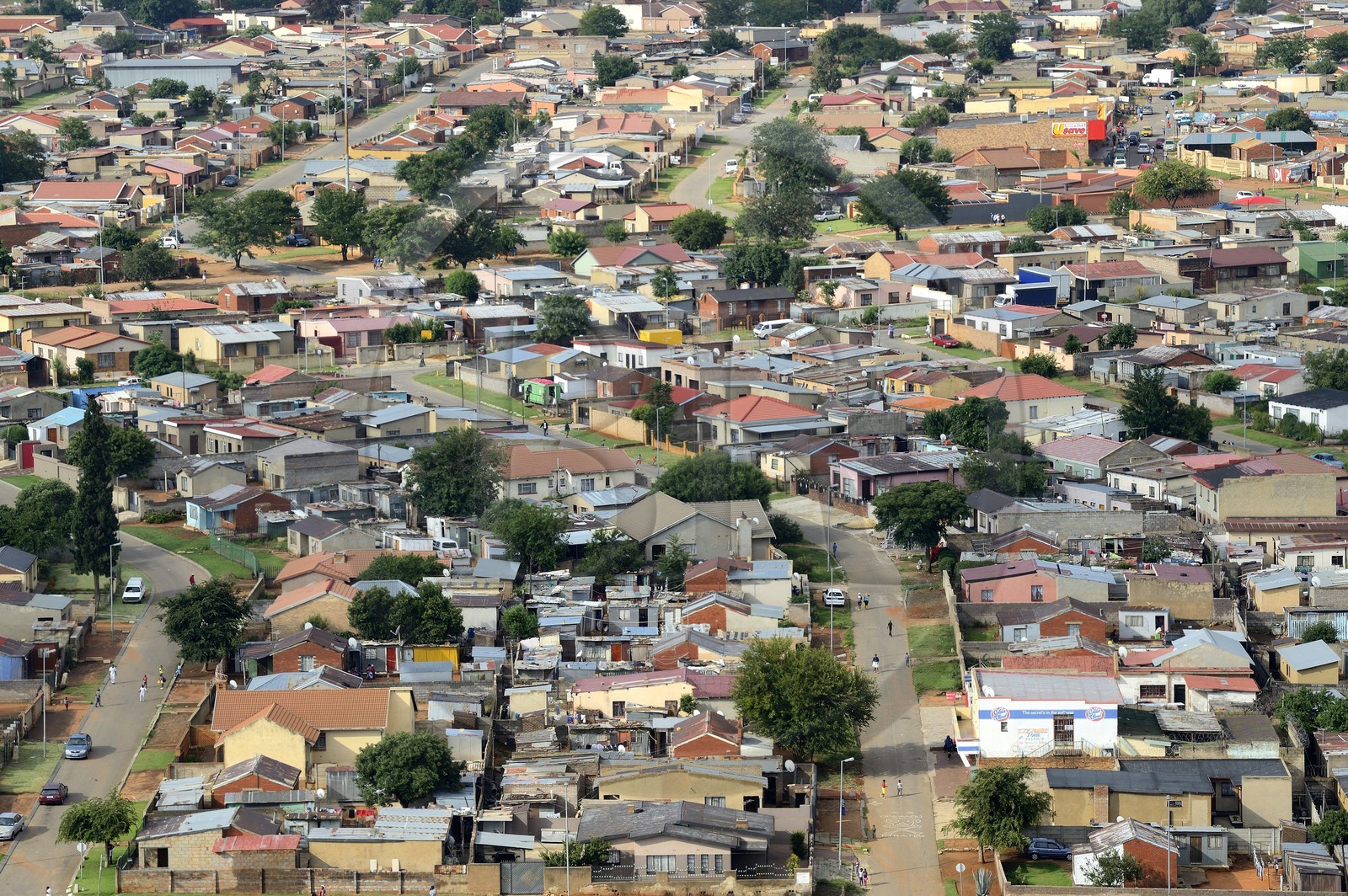 Afrique du Sud, province de Gauteng, Johannesburg, Soweto, le quartier d'Orlando dans le township