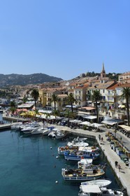 France, Haute Corse, Calvi, the harbour and quai Landry